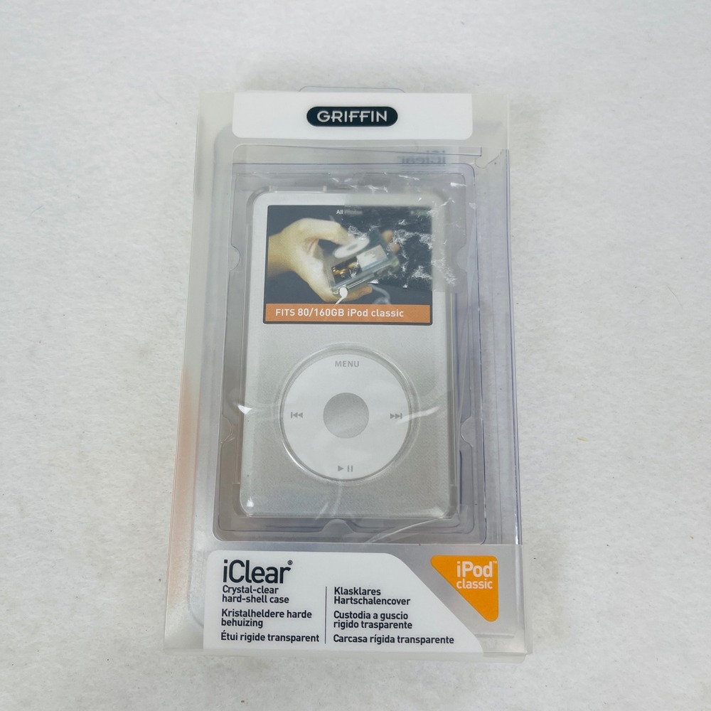 Griffin iClear Case iPod classic 80GB 160GB Clear Hard Shell Polycarbonate NEW
